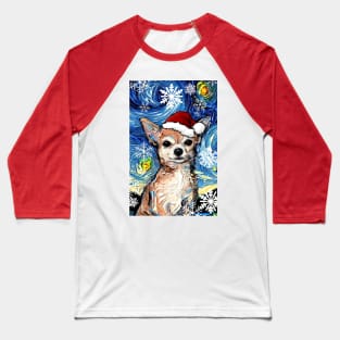 Chihuahua Santa Baseball T-Shirt